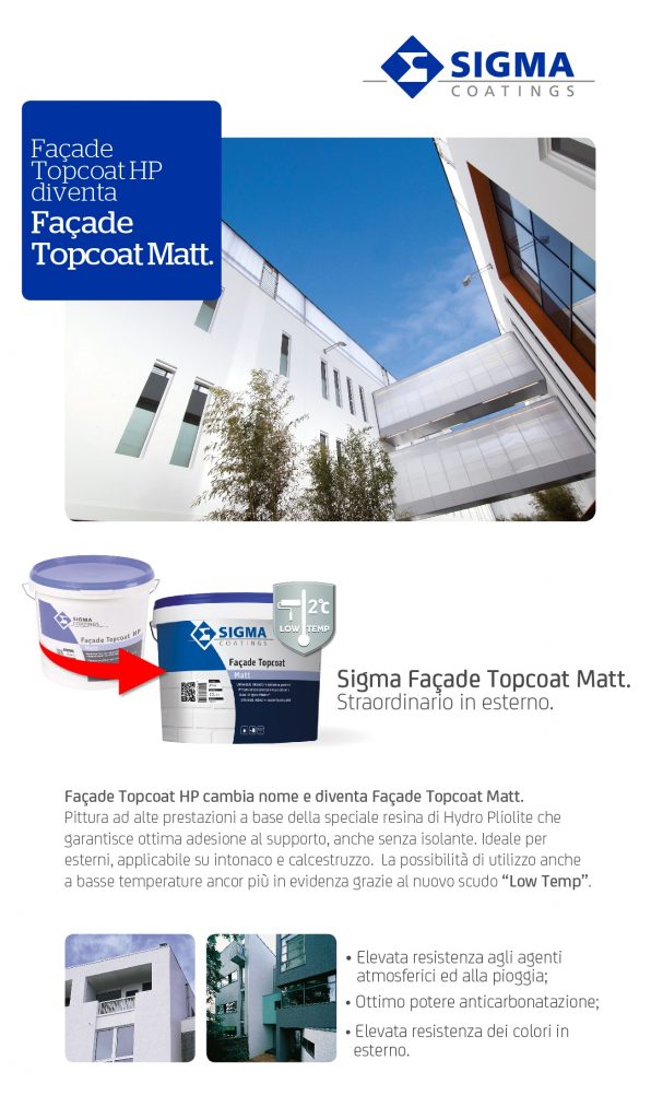 FAÇADE TOPCOAT HP DIVENTA FAÇADE TOPCOAT MATT